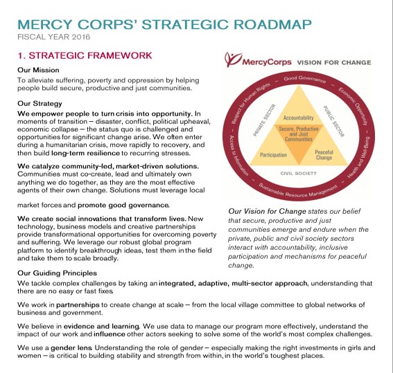 Mercy Corps Strategic Roadmap